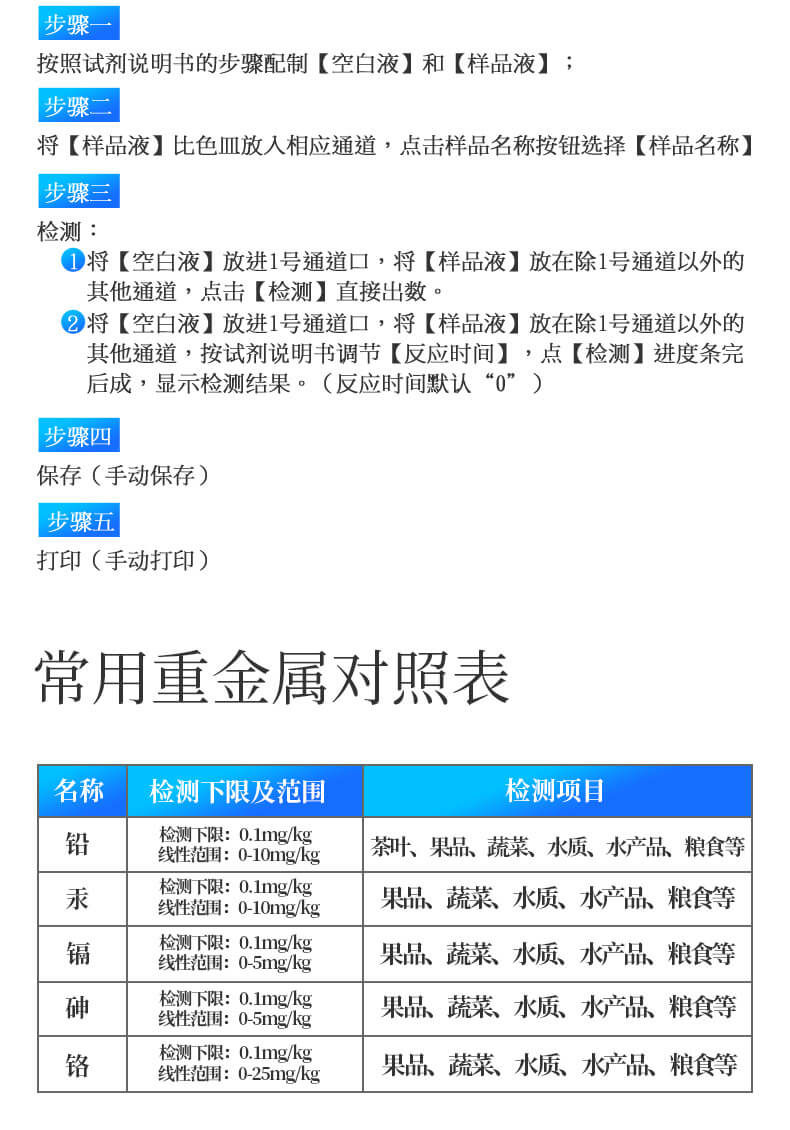 食品重金屬快速測定儀