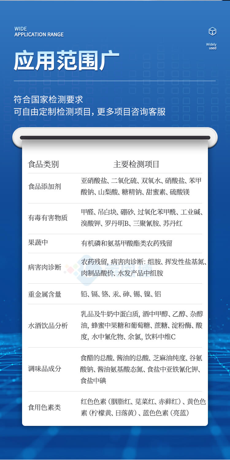 多功能食品安全檢測儀