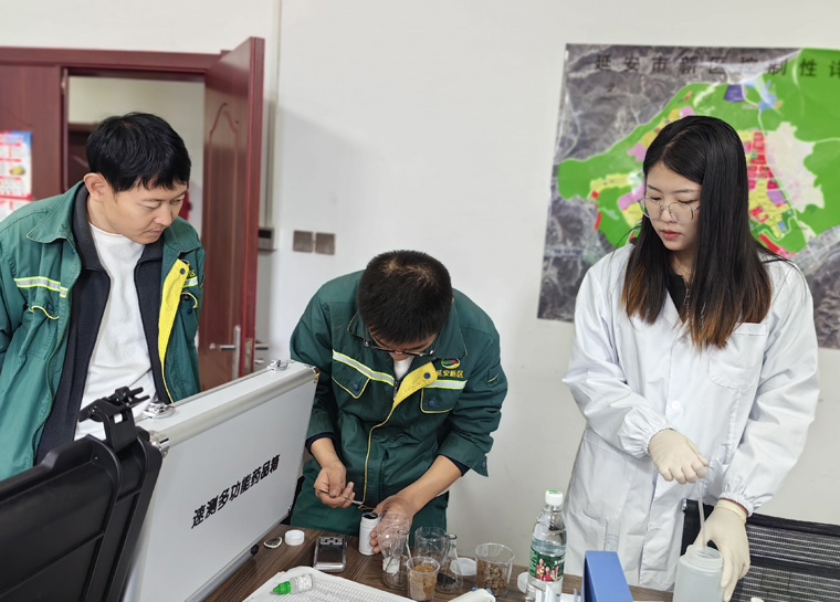 萊恩德土壤養(yǎng)分檢測儀入駐延安新區(qū)市政公用有限公司，檢測實力再升級